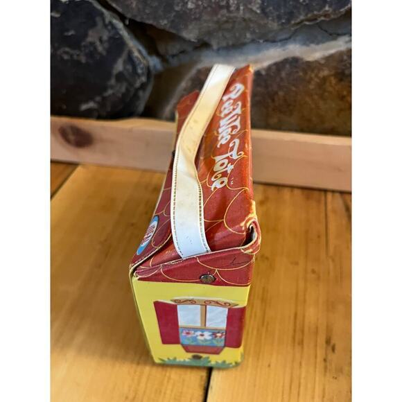 VTG 1966 Ideal Peewee doll tote house w/ 2 Uneeda Peewee dolls. Girl & Boy - Picture 4 of 10